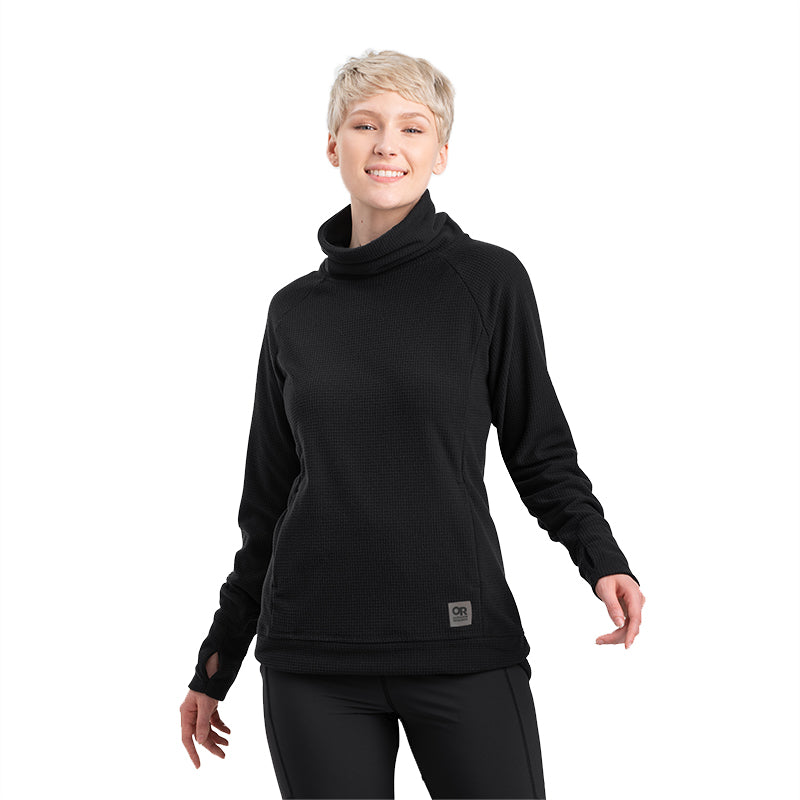 OR Trail Mix Cowl Pullover for Women - Black