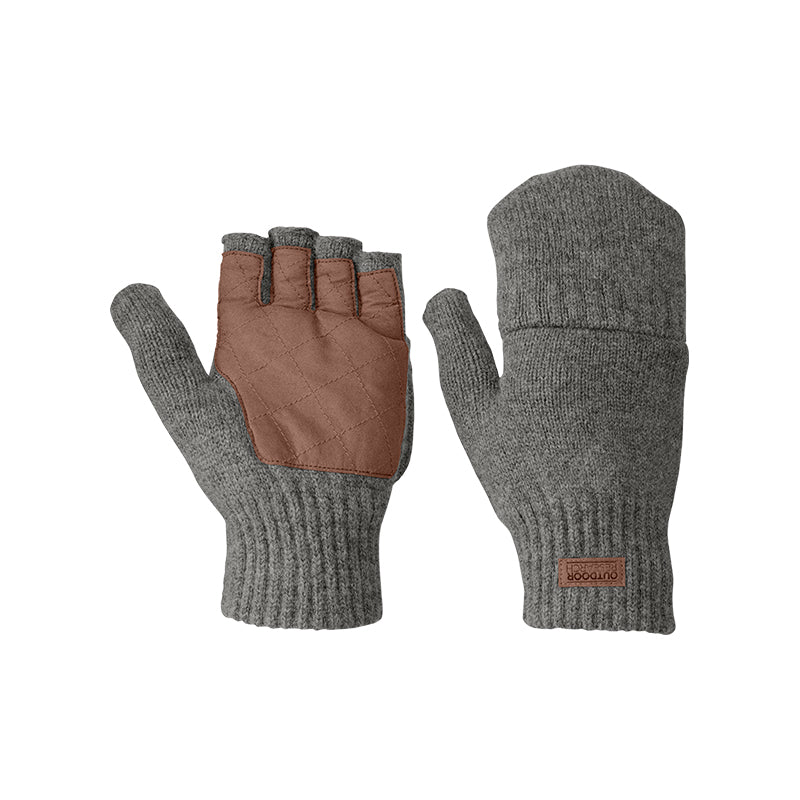 Outdoor Research Lost Coast Fingerless Mitts - Pewter