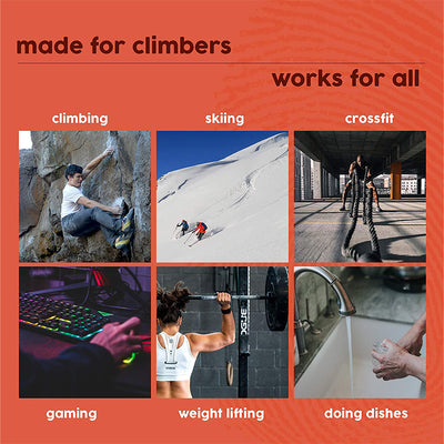This image showcases a collage of various activities, featuring people engaged in different pursuits. From the determination of the rock climber scaling a wall to the exhilaration of the skier on the slopes, each section captures the essence of an active lifestyle. There's also a group working out and even someone immersed in a virtual world through gaming.
