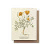 The Bower Studio California Poppy Plantable Wildflower Card