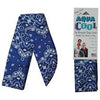 Aqua Cool reusable cooling bandana blue
