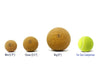 Cork massage balls. Multiple sizes ranging from mini 1.9", classic 2.5", and big 4".