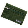 Montbell trail wallet in Cyan Blue in Leaf Green
